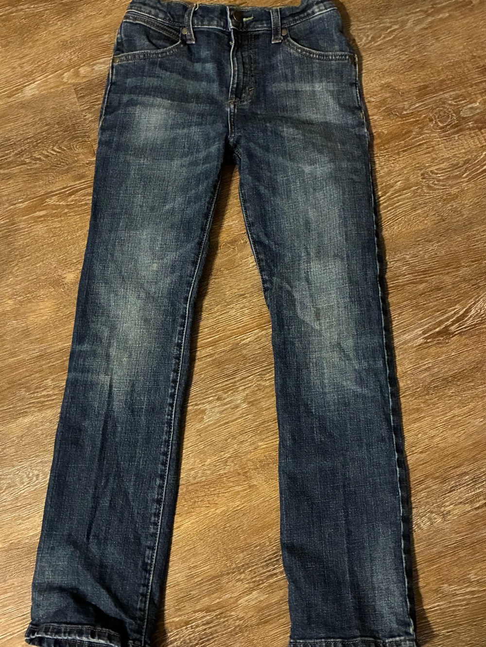 Wrangler Boys Premium Patch Slim Straight Jeans Size 12 Regular